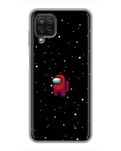 Чехол для Samsung Galaxy A12 с картинкой «Красный Among Us»