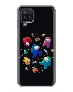 Чехол для Samsung Galaxy A12 с картинкой «Among Us космос»