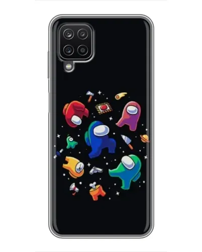Чехол для Samsung Galaxy A12 с картинкой «Among Us космос»