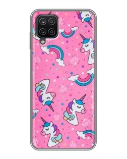 Чехол для Samsung Galaxy A12 с картинкой «Unicorn паттерн розовый» Чехол для Samsung Galaxy A12 с картинкой «Unicorn паттерн розовый»