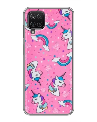 Чехол для Samsung Galaxy A12 с картинкой «Unicorn паттерн розовый» Чехол для Samsung Galaxy A12 с картинкой «Unicorn паттерн розовый»