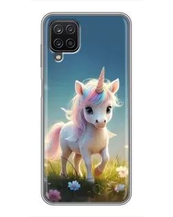 Чехол для Samsung Galaxy A12 с картинкой «Единорог на поляне» Чехол для Samsung Galaxy A12 с картинкой «Единорог на поляне»