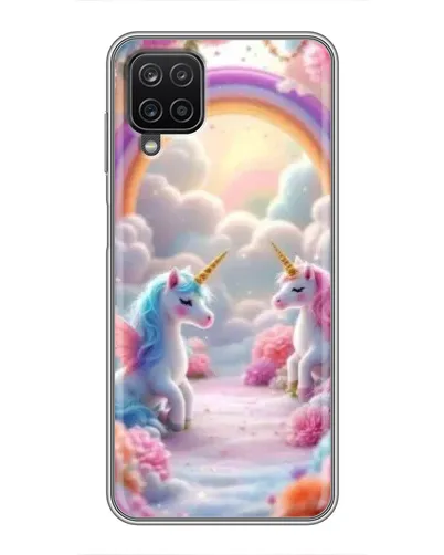 Чехол для Samsung Galaxy A12 с картинкой «Радуга и единороги» Чехол для Samsung Galaxy A12 с картинкой «Радуга и единороги»