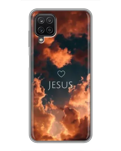 Чехол для Samsung Galaxy A12 с картинкой «Сияние Имени Jesus»