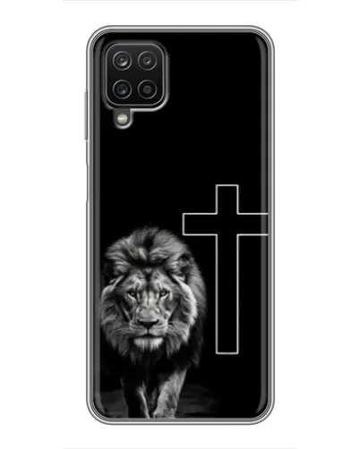 Чехол для Samsung Galaxy A12 с картинкой «Лев и Крест»