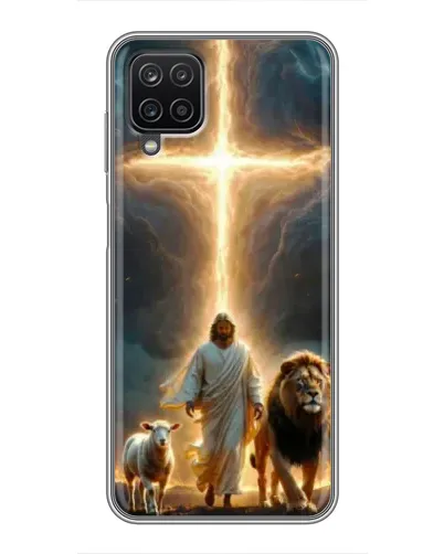 Чехол для Samsung Galaxy A12 с картинкой «Лев Иуды и Свет»