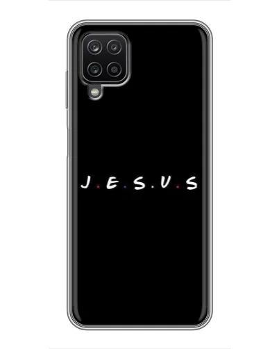 Чехол для Samsung Galaxy A12 с картинкой «Точки веры J.E.S.U.S.»