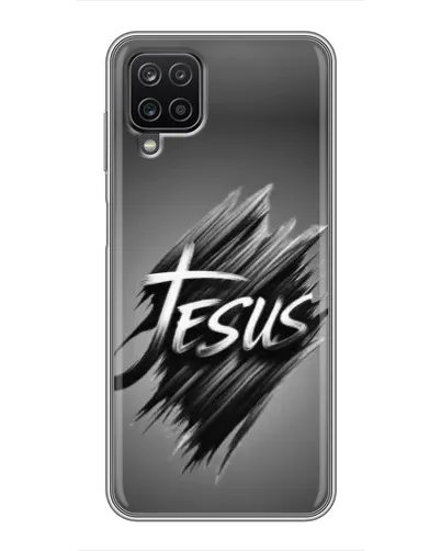 Чехол для Samsung Galaxy A12 с картинкой «Надпись Jesus Graffiti»