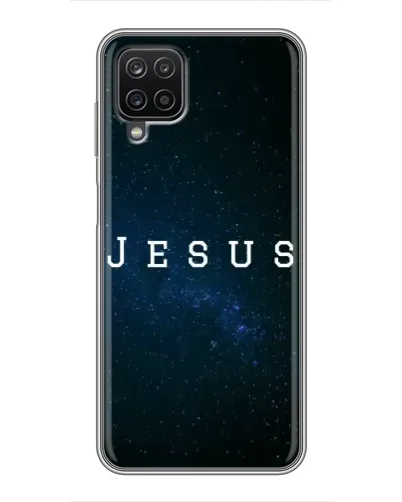 Чехол для Samsung Galaxy A12 с картинкой «Звездное небо Jesus»