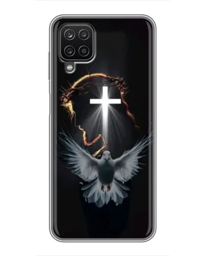 Чехол для Samsung Galaxy A12 с картинкой «Голубь и Свет»