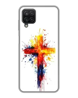 Чехол для Samsung Galaxy A12 с картинкой «Акварельный крест» Чехол для Samsung Galaxy A12 с картинкой «Акварельный крест»
