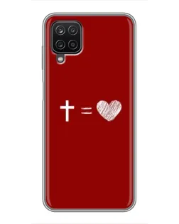 Чехол для Samsung Galaxy A12 с картинкой «Уравнение любви» Чехол для Samsung Galaxy A12 с картинкой «Уравнение любви»