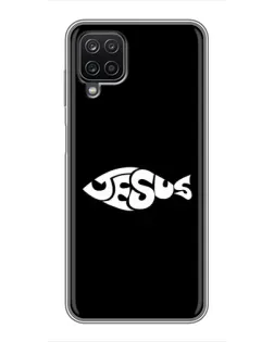 Чехол для Samsung Galaxy A12 с картинкой «Рыба Jesus» Чехол для Samsung Galaxy A12 с картинкой «Рыба Jesus»