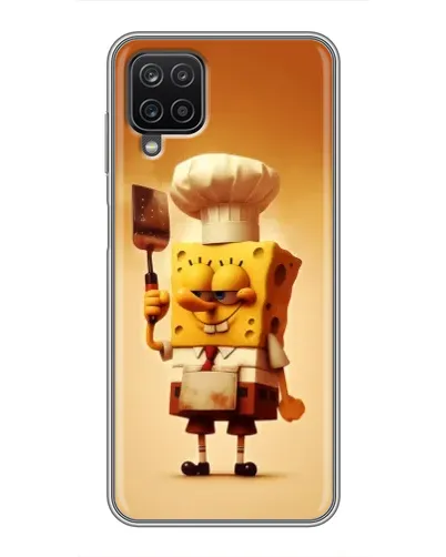 Чохол для Samsung Galaxy A12 з картинкою «Губка Боб кухар»