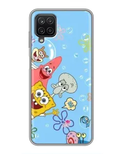 Чохол для Samsung Galaxy A12 з картинкою «Веселі бульбашки»