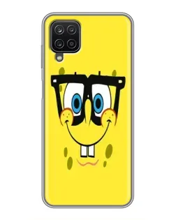 Чохол для Samsung Galaxy A12 з картинкою «Мінімалістичний Спанч Боб»