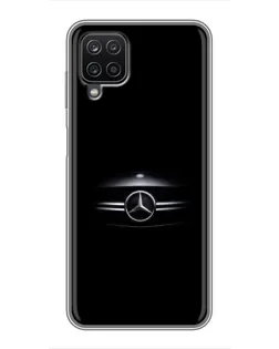 Чехол для Samsung Galaxy A12 с картинкой «Mercedes — абстрактные линии» Чехол для Samsung Galaxy A12 с картинкой «Mercedes — абстрактные линии»