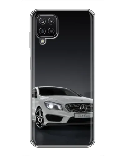 Чехол для Samsung Galaxy A12 с картинкой «Mercedes AMG GT Silver»