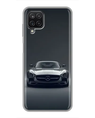 Чехол для Samsung Galaxy A12 с картинкой «Mercedes на черном» Чехол для Samsung Galaxy A12 с картинкой «Mercedes на черном»