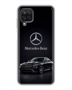 Чехол для Samsung Galaxy A12 с картинкой «Mercedes — решетка радиатора»