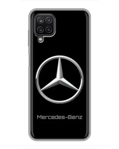 Чехол для Samsung Galaxy A12 с картинкой «Mercedes Silver Logo»