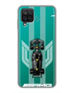 Чехол для Samsung Galaxy A12 с картинкой «Mercedes AMG Petronas»