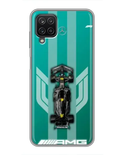 Чехол для Samsung Galaxy A12 с картинкой «Mercedes AMG Petronas»