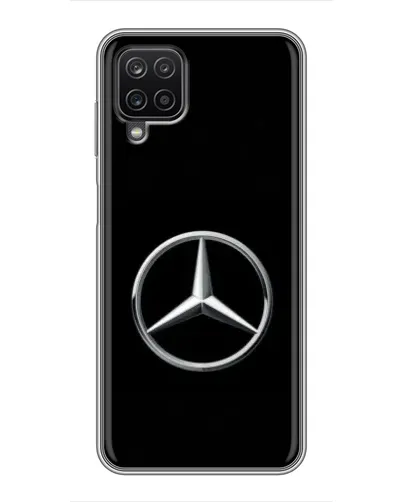 Чехол для Samsung Galaxy A12 с картинкой «Mercedes классический лого»