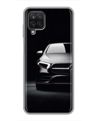 Чехол для Samsung Galaxy A12 с картинкой «Свет фар Mercedes»