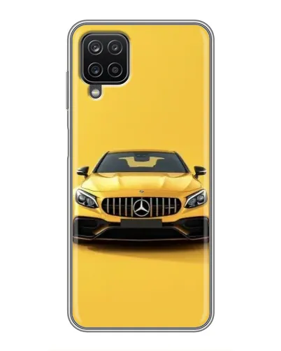 Чехол для Samsung Galaxy A12 с картинкой «Желтый Mercedes GT»
