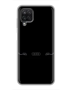 Чехол для Samsung Galaxy A12 с картинкой «Audi — световой подпись» Чехол для Samsung Galaxy A12 с картинкой «Audi — световой подпись»
