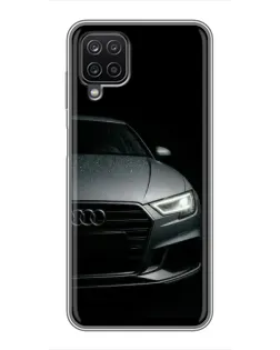Чехол для Samsung Galaxy A12 с картинкой «Audi — детализация кузова» Чехол для Samsung Galaxy A12 с картинкой «Audi — детализация кузова»