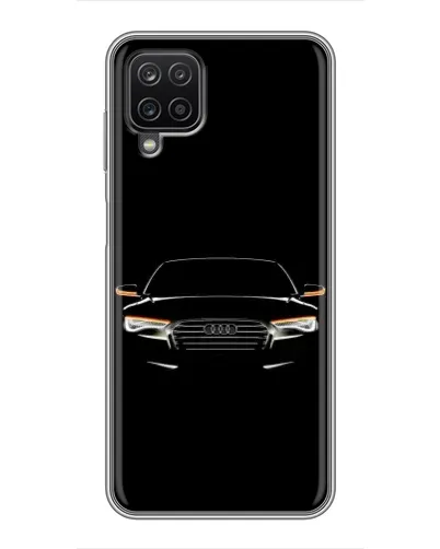 Чехол для Samsung Galaxy A12 с картинкой «Audi — ночной контур»