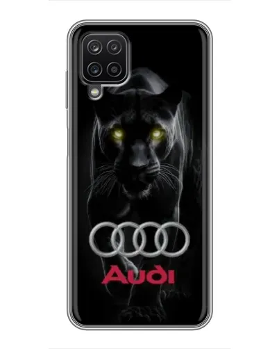 Чехол для Samsung Galaxy A12 с картинкой «Пантера и Audi»