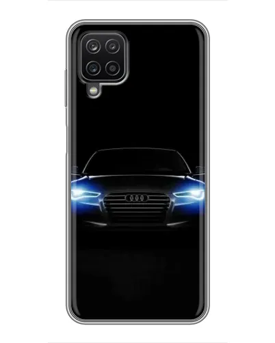 Чехол для Samsung Galaxy A12 с картинкой «Audi в неоне»
