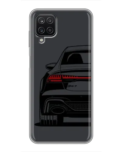 Чехол для Samsung Galaxy A12 с картинкой «Задняя часть Audi — арт»