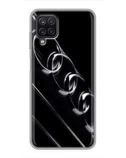 Чехол для Samsung Galaxy A12 с картинкой «Audi — абстрактные кольца»