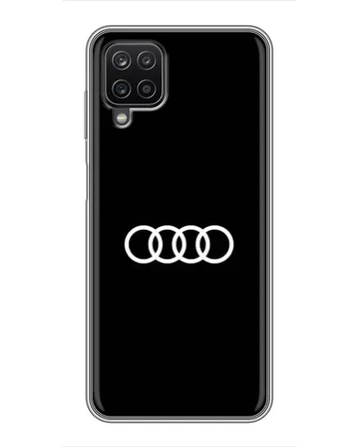 Чехол для Samsung Galaxy A12 с картинкой «Audi White Logo»
