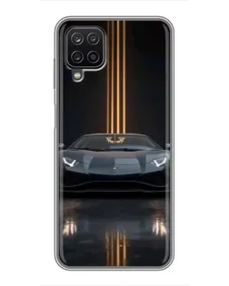 Чехол для Samsung Galaxy A12 с картинкой «Lamborghini золотые линии» Чехол для Samsung Galaxy A12 с картинкой «Lamborghini золотые линии»