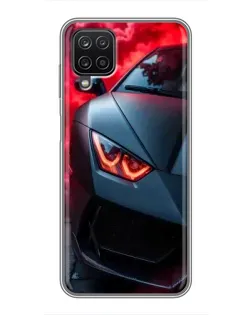 Чехол для Samsung Galaxy A12 с картинкой «Lamborghini красное сияние» Чехол для Samsung Galaxy A12 с картинкой «Lamborghini красное сияние»