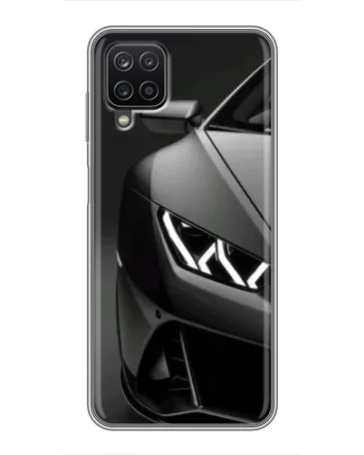 Чехол для Samsung Galaxy A12 с картинкой «Lamborghini фары детализация»