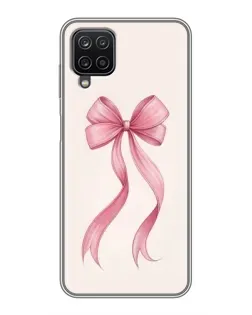 Чехол для Samsung Galaxy A12 с картинкой «Розовый бант»