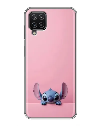 Чехол для Samsung Galaxy A12 с картинкой «Stitch выглядывает»