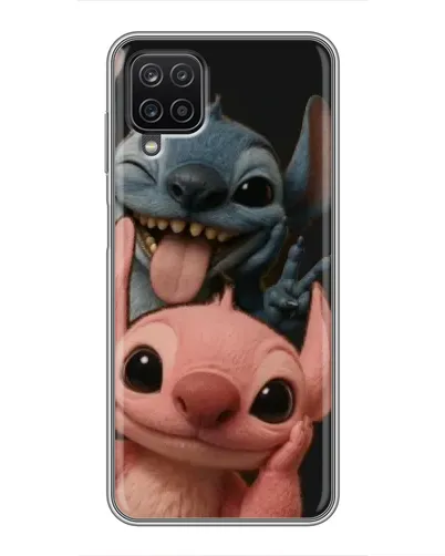 Чехол для Samsung Galaxy A12 с картинкой «Стич и Ангел»