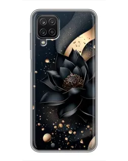 Чохол для Samsung Galaxy A12 з картинкою «Чорний лотос»