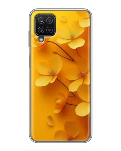 Чохол для Samsung Galaxy A12 з картинкою «Золоті пелюстки»