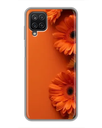 Чохол для Samsung Galaxy A12 з картинкою «Помаранчеві гербери»