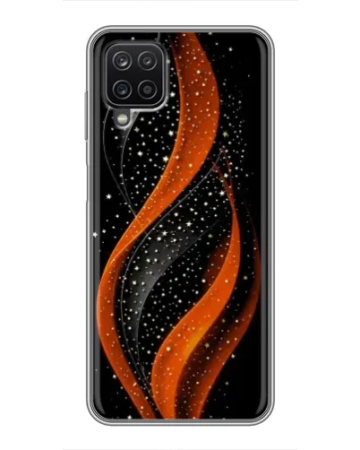 Чехол для Samsung Galaxy A12 с картинкой «Огненная звездная волна»