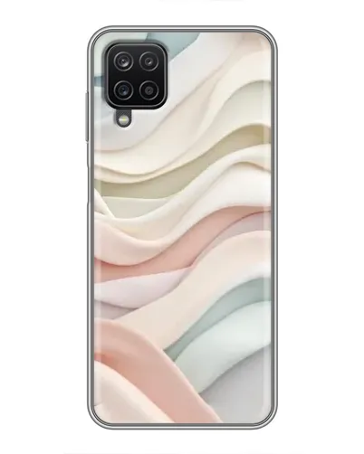 Чехол для Samsung Galaxy A12 с картинкой «Пастельные нежные волны»