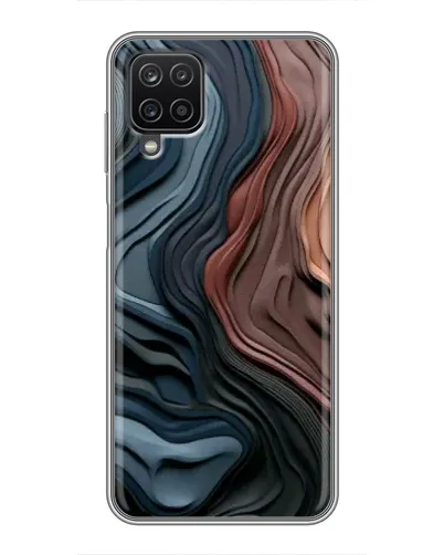 Чехол для Samsung Galaxy A12 с картинкой «Цветные волны каньона»